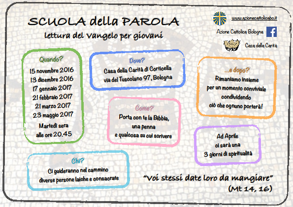 Scuola della Parola @ Casa della Carità di Corticella | Bologna | Emilia-Romagna | Italia